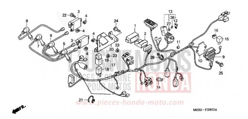 WIRE HARNESS (CBF600S/SA) CBF600SA4 de 2004